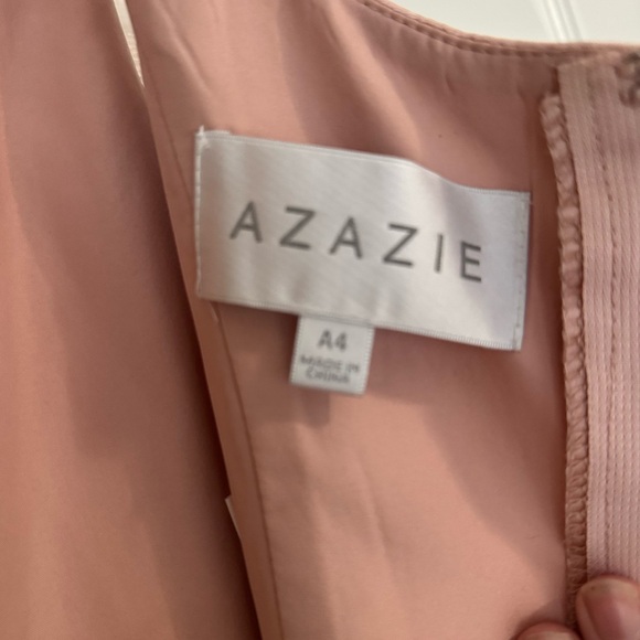Azazie Satin Rose Gold Dress - Picture 5 of 7